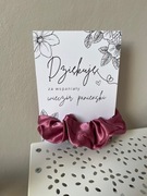 Podziękowanie podziękowania wieczór panieński frotka scrunchie gumka włosów