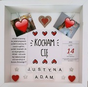 Ramka Walentynki prezent dla niej niego zdjęcie