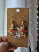 Kolczyki piernik pierniczki  święta Boże Narodzenie gwiazdką 