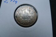 Srebrne PÓŁ MARKI 1915 r. Cesarstwo Niemieckie
