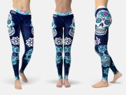 Nowe Legginsy Hippie Habits - Candy Skull - rozmiar M