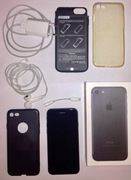 Iphone 7 32GB czarny black mat komplet + dodatki