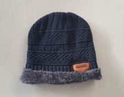 Granatowy Kapelusz Termiczny Unisex