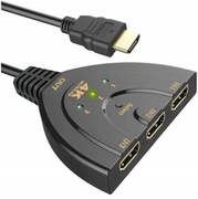 Rozdzielacz Rozgałęźnik Switch HDMI 3x1 3 Porty 4K