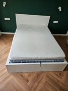 Łóżko z pojemnikiem IKEA malm 140 z pojemnikiem zestaw materac + mata