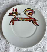 Ćmielów, proj. Kora dla Ćmielów, lata 80, talerz Polska porcelana