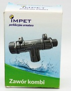 ZAWÓR KOMBI KĄTOWY CERAMICZNY 3/4''x1/2''x3/8''