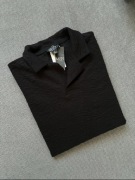 Koszulka polo boohoo man czarna