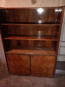 Bilblioteczla PRL Vintage 110x150x33 Bydgoska Fabryka Mebli
