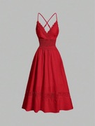 Shein sukienka wiskoza 85% koronka w pasie rozmiar S nowa