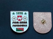 POM-ISKRA Piotrowice odznaka klubowa, oficjalna, mocowana na pins, BRĄZOWA
