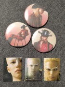 3x Felix Stray Kids pin + naklejki