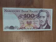 Banknot PRL 100 zł Ludwik Waryński, seria SZ 1983r.