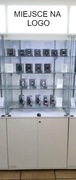 SZAFKA SKLEPOWA WITRYNA BIAŁA SZKLANE DRZWICZKI NA WYSTAWĘ