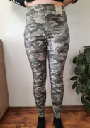 Spodnie jegginsy legginsy moro khaki Marks Spencer rozmiar 38 M