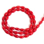 Naturalny KORAL, koraliki kulka gładka 5x9 mm - 1 SZNUREK (20 cm)