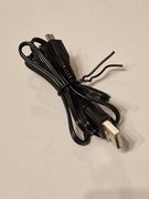 Czarny kabel microUSB 105cm tylko do ładowania