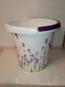 Wiadro plastikowe 10 L Motyw Lawenda trwałość IML na Grzyby 