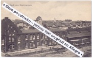 NOWE SKALMIERZYCE (SKALMIERSCHUTZ) Nastawnia domy kolejowe tory wagony 1917