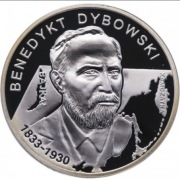 Srebrna moneta 10zł DYBOWSKI - 0,42 oz uncji Ag 999. Czytaj opis