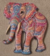 Magnes ceramiczny na lodówkę SŁOŃ ELEFANT Indie Cejlon Delhi Jamuna(37). 