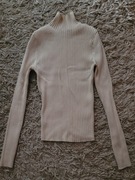 Zara sweterek z półgolfem 34/36 krem