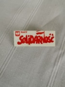 Przypinka Solidarność oryginalna z czasów PRL