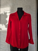 zara czerwona koszula damska M