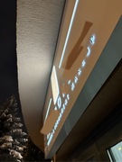 Szyld led neon kaseton reklamowy z dibondu czujnik