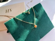 Naszyjnik ZŁOTO  z opalem i topazem YES kolekcja Cassiopeia