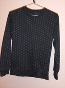 Bluza czarna z wzorem "U" - Smog regular fit