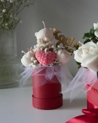 Candle Flower Box Walentynkowy