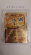 Karta Pokemon TCG Charizard (CEL BS 4) metalowy złoty - nowa! w plastiku!