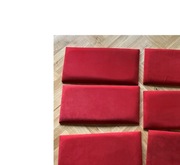 Panel tapicerowany 60x30, czerwony 6 sztuk