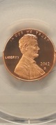 1 Cent USA 2012 S Proof PCGS PR 69 DCAM 