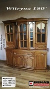 Ekskluzywna Witryna 180` Klasyczna Dąb Złoty Rustikal BEKAS Producent