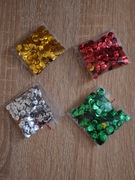 Cekiny 6mm srebrne złote czerwone zielone metaliczne 20g + GRATIS