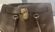 torebka MICHAEL Michael Kors HAMILTON - skóra, taupe ORYGINALNA!!