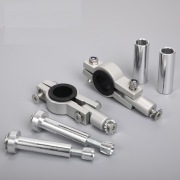 Mocowania uchwyty obejmy ATV Motocross do handbarów 22-28 mm komplet Alu