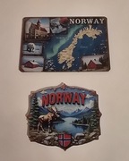 Magnes na lodówkę 2szt. NORWEGIA Stavanger OSLO Bergen Skandynawia(38).