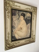 Stary obraz olejny na płótnie