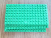 płytka lego 92438 płytka 16x8 8x16 8 16 zielona