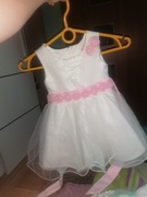 Sukienka 62-68 biała 