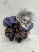 lalka clown kolekcjonerska nie do zabawy, dla doroslych. glowa"porcelanowa"