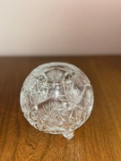 Oryginalny kryształowy mały wazon z czasów PRL-u