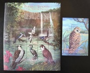 !!! TUVALU PTAKI - PIĘKNY ARKUSZ PLUS BLOK CZYSTE**!!! 