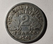Francja 2 franki, 1943 r. (S61)