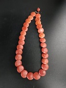 Piękny naszyjnik koral z srebrem 