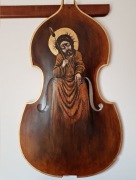 Kontrabas Ikona Jezus Chrystus Frasobliwy  Król