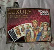 NOwe w oryg opakowaniu  Karty do gry PIATNIK LUXURY 2 talie Lux 